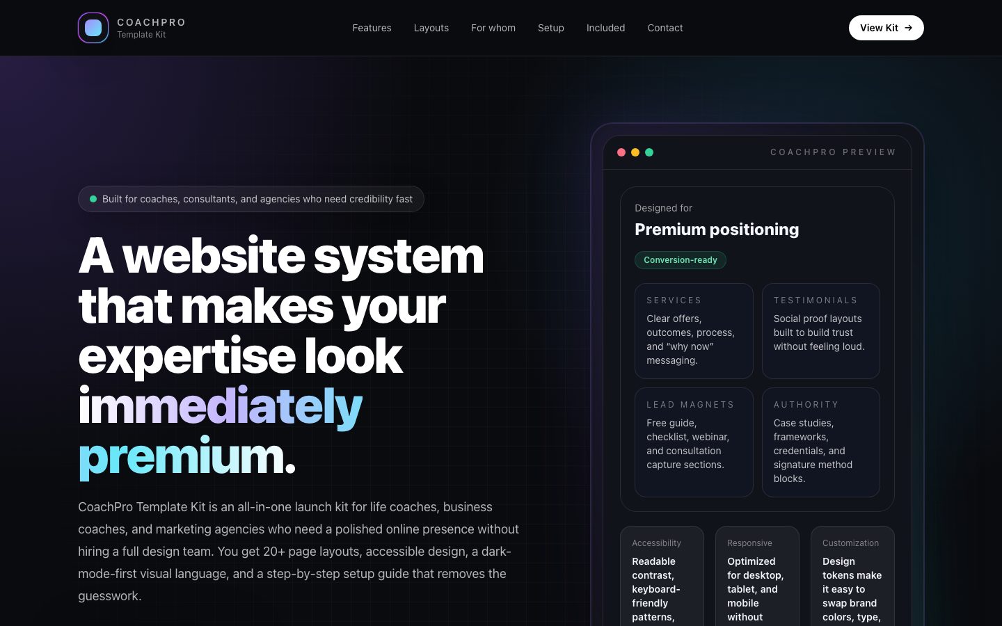 CoachPro — preview