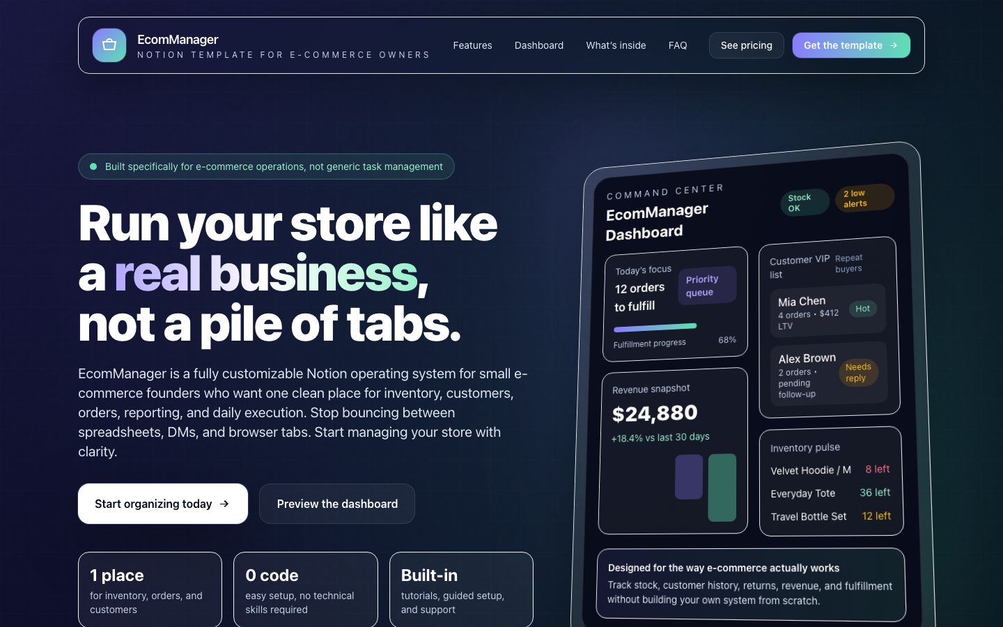 EcomManager — preview